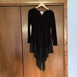 {Joseph Ribkoff} Asymmetrical, Flutter Hem, Long Sleeve Tunic
